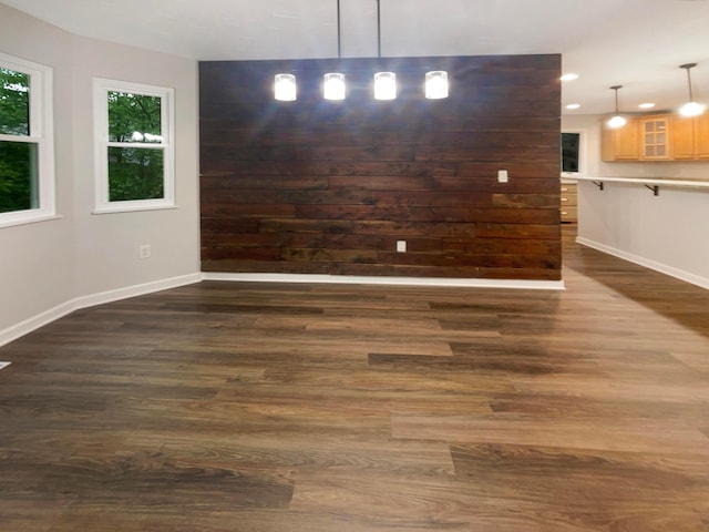 642 Ridenour Rd, Columbus, OH 43230 - unfurnished room featuring recessed lighting, dark wood-style floors, and baseboards