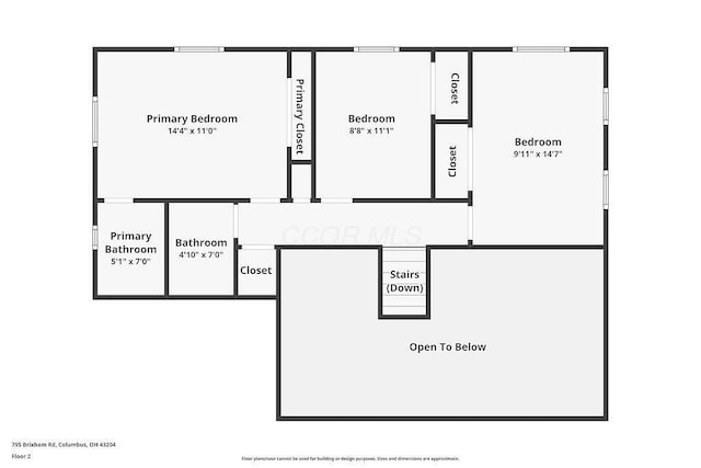 795 Brixham Rd, Columbus, OH 43204 - property floor plan