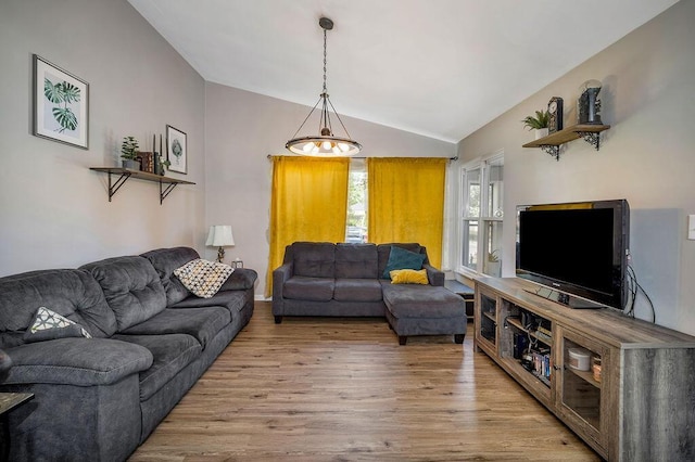 795 Brixham Rd, Columbus, OH 43204 - living room with light wood-type flooring and lofted ceiling