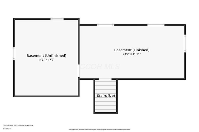 795 Brixham Rd, Columbus, OH 43204 - floor plan / room layout
