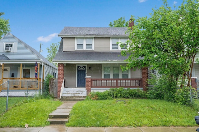799 E Deshler Ave, Columbus, OH 43206 - view of front of house with covered porch and roof with shingles