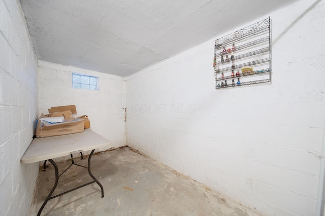 799 E Deshler Ave, Columbus, OH 43206 - basement with concrete block wall