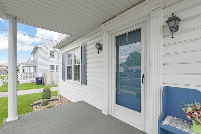 1236 8th Ave, Lancaster, OH 43130 - doorway to property featuring central AC unit