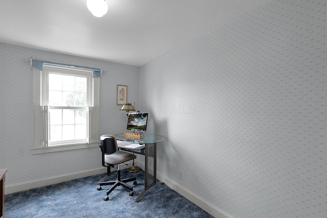 1236 8th Ave, Lancaster, OH 43130 - home office featuring carpet flooring and baseboards