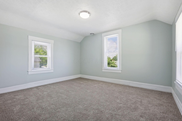126 S Cherry St, Lancaster, OH 43130 - additional living space featuring lofted ceiling, carpet flooring, and baseboards
