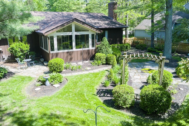 735 Cherrington Rd, Westerville, OH 43081 - view of yard featuring a patio area