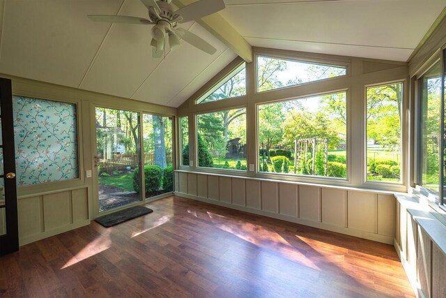 735 Cherrington Rd, Westerville, OH 43081 - unfurnished sunroom with a decorative wall and wood finished floors