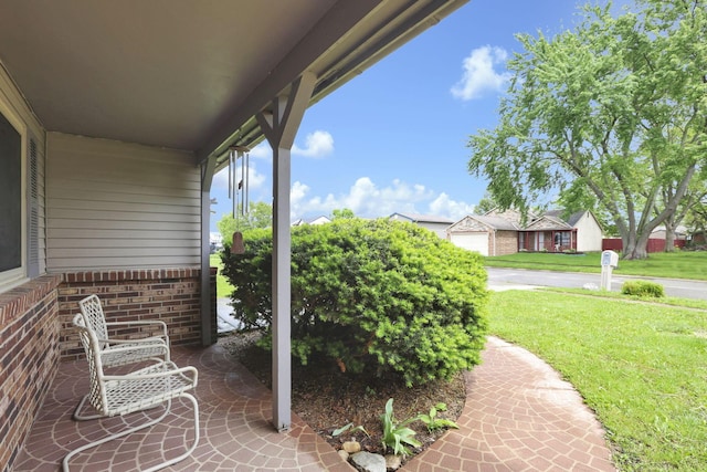 1703 Ringfield Dr, Galloway, OH 43119 - view of patio / terrace featuring covered porch