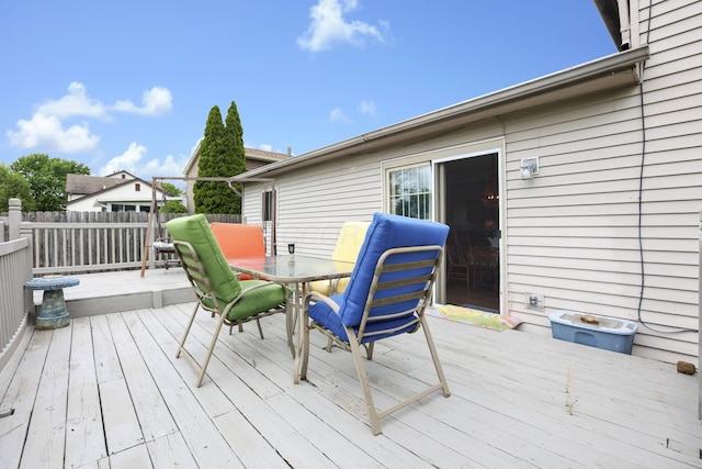 1703 Ringfield Dr, Galloway, OH 43119 - deck featuring outdoor dining space