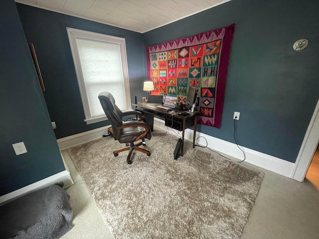91 Oakland Park Ave, Columbus, OH 43214 - office with baseboards and carpet flooring