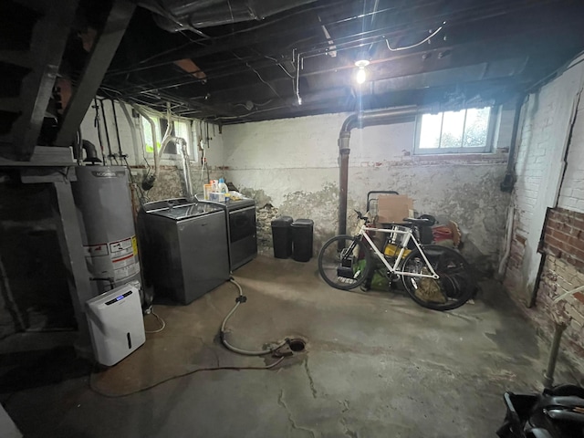 91 Oakland Park Ave, Columbus, OH 43214 - below grade area with independent washer and dryer and water heater