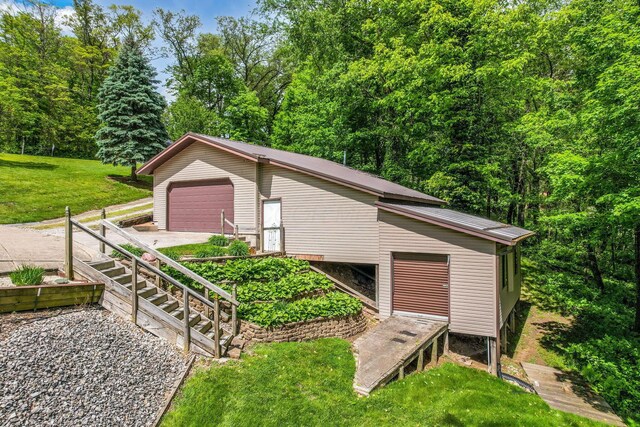 8485 Benson Rd NW, Carroll, OH 43112 - detached garage featuring a garden