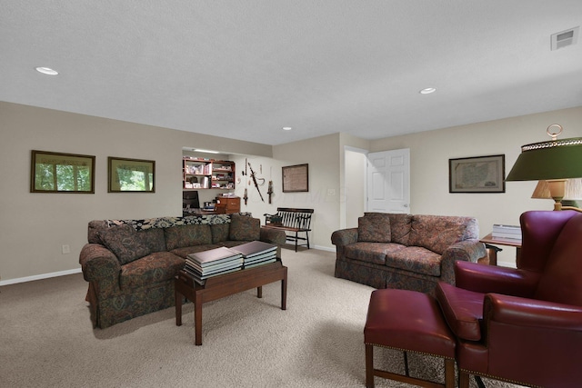 71 Donald Ross Dr, Granville, OH 43023 - carpeted living room featuring baseboards and recessed lighting