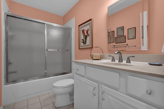 71 Donald Ross Dr, Granville, OH 43023 - bathroom featuring vanity, shower / bath combination with glass door, and tile patterned floors