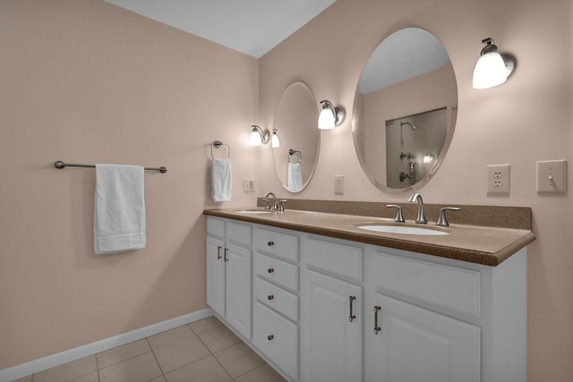 71 Donald Ross Dr, Granville, OH 43023 - full bath featuring double vanity and tile patterned flooring