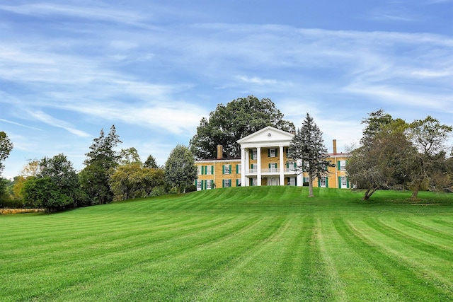 71 Donald Ross Dr, Granville, OH 43023 - back of property with a lawn and golf course view