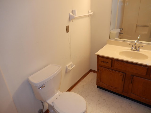 4143 Karl Rd Unit 214, Columbus, OH 43224 - full bath with toilet, vanity, and tile patterned floors