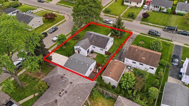 1200 Northridge Rd, Columbus, OH 43224 - aerial perspective of suburban area with property boundaries highlighted