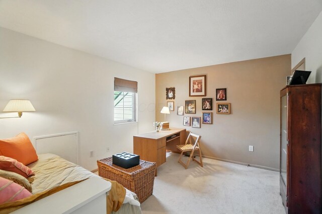 2675 Pine Marsh Dr, Grove City, OH 43123 - office area featuring light carpet and baseboards