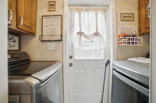 25 Ravine Ridge Dr, Delaware, OH 43015 - washroom with cabinet space and washing machine and dryer