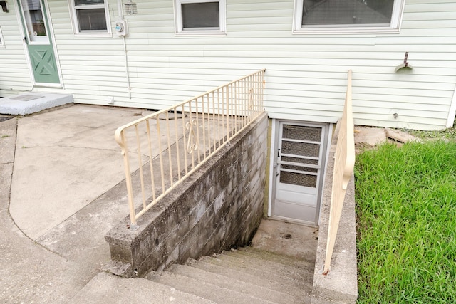 view of stairway