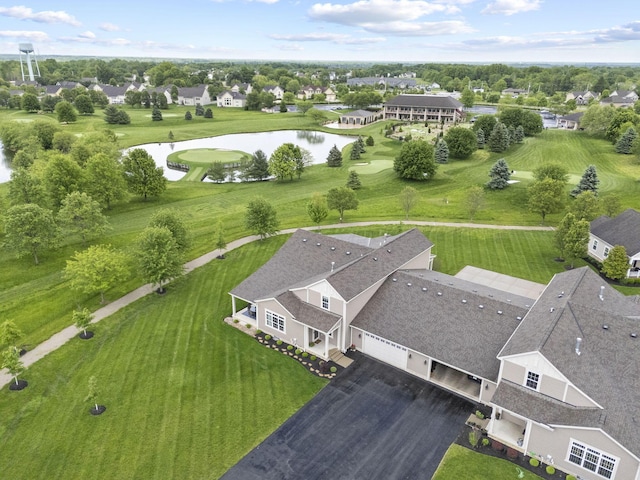 1070 Little Bear Pl, Lewis Center, OH 43035 - aerial perspective of suburban area featuring a large body of water