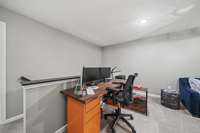 1070 Little Bear Pl, Lewis Center, OH 43035 - carpeted home office featuring baseboards