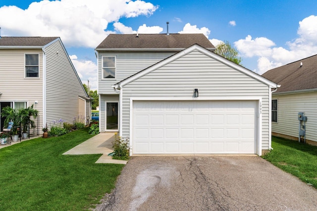 1993 Cumberland St, Newark, OH 43055 - view of front of home with driveway and a front yard