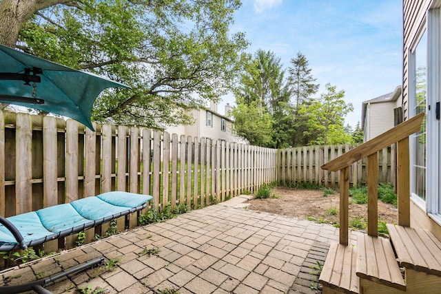 1810 Messner Dr Unit 62E, Hilliard, OH 43026 - view of patio / terrace with a fenced backyard