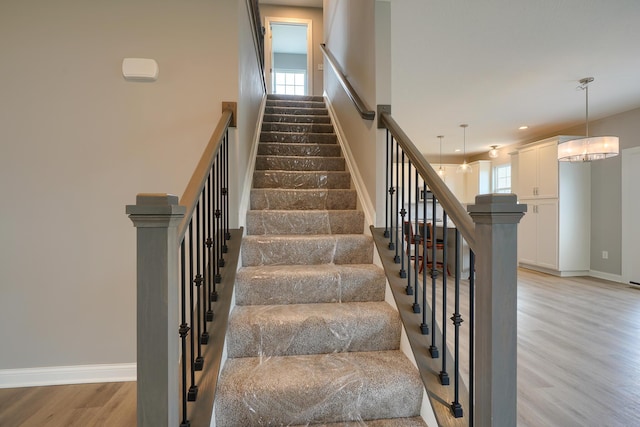 596 Courtright Dr E, Pickerington, OH 43147 - staircase featuring wood finished floors and baseboards