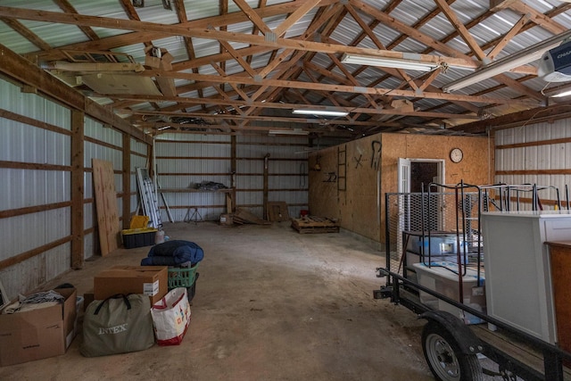 13216 Sheley Road Nw, Jeffersonville, OH 43128 - garage with metal wall