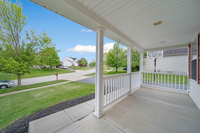 view of patio / terrace featuring covered porch