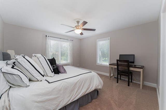 1338 Elkhorn Dr, Blacklick, OH 43004 - bedroom featuring carpet floors, baseboards, and ceiling fan