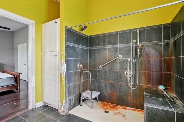 9820 Heimberger Rd NW, Baltimore, OH 43105 - bathroom featuring a tile shower and tile patterned flooring