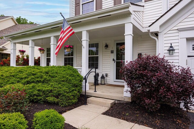 3409 Marl Pl, Columbus, OH 43221 - view of exterior entry featuring covered porch