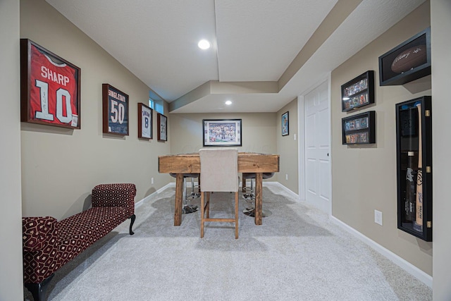 3409 Marl Pl, Columbus, OH 43221 - carpeted dining space with recessed lighting and baseboards