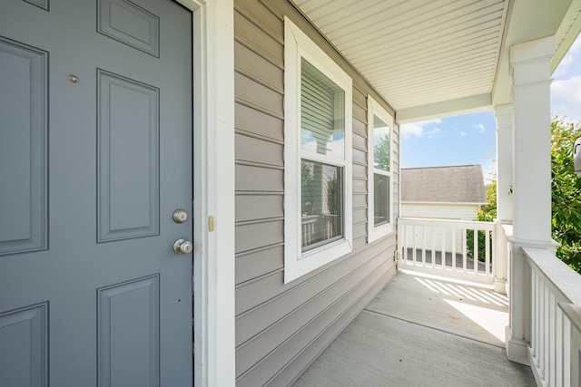 2357 Pine Crest Dr, Lancaster, OH 43130 - balcony with a porch