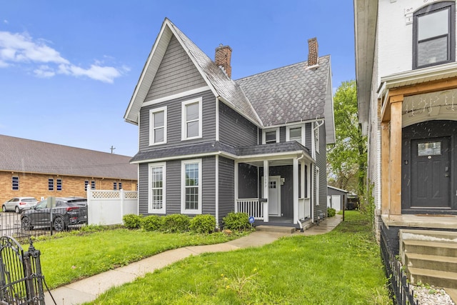 1093 E Long St, Columbus, OH 43203 - view of front of property featuring a chimney