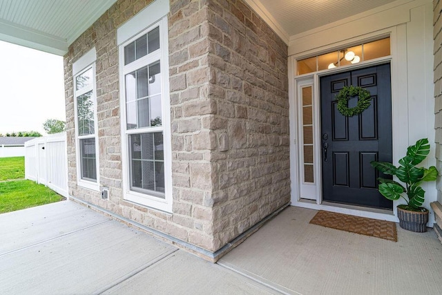 5165 Hamptonshire Dr, Dublin, OH 43016 - view of exterior entry featuring covered porch