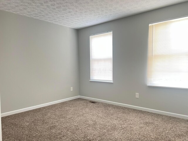 5966 Twin Pine Dr, New Albany, OH 43054 - carpeted empty room featuring a textured ceiling and baseboards