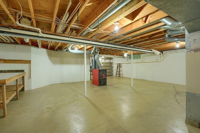 3695 Britton Ave, Columbus, OH 43204 - unfinished below grade area featuring heating unit