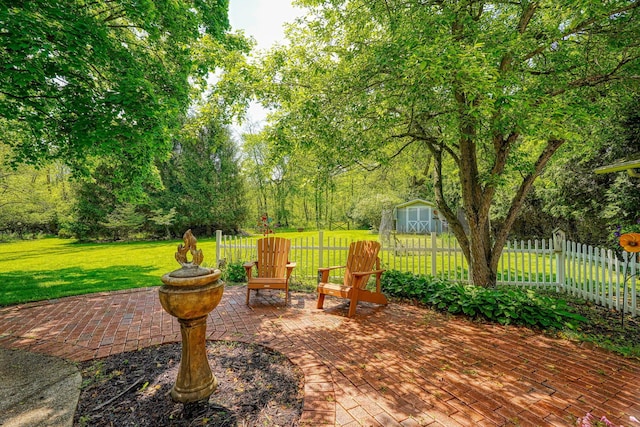 3695 Britton Ave, Columbus, OH 43204 - view of patio featuring a storage shed and an outdoor structure