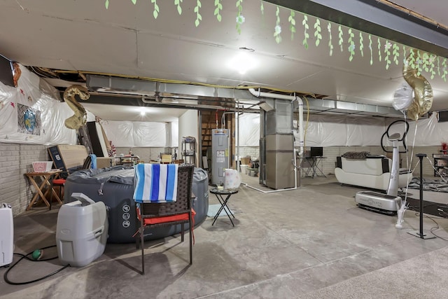 4196 Holstein Dr, Obetz, OH 43207 - unfinished basement with electric water heater and heating unit