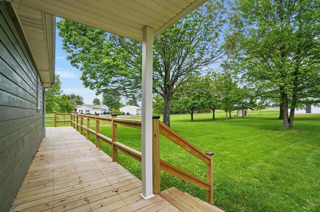 5870 Brook Rd NW, Baltimore, OH 43105 - deck with a lawn