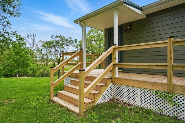 5870 Brook Rd NW, Baltimore, OH 43105 - deck with a yard