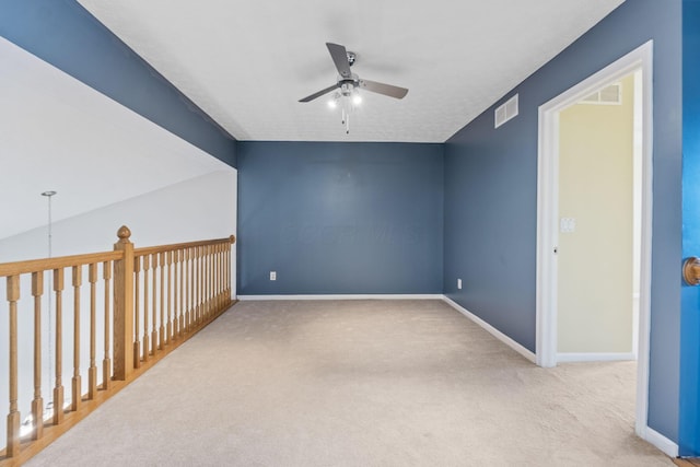 308 Postage Cir, Pickerington, OH 43147 - empty room with a ceiling fan, carpet floors, and baseboards
