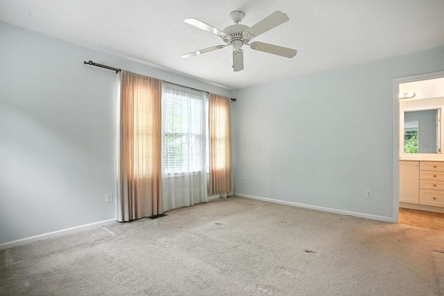 1223 Sanctuary Pl, Columbus, OH 43230 - carpeted spare room with baseboards and ceiling fan