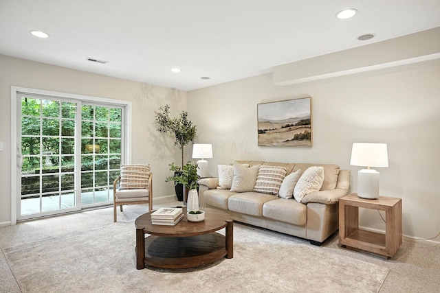 1223 Sanctuary Pl, Columbus, OH 43230 - living room with recessed lighting and carpet flooring