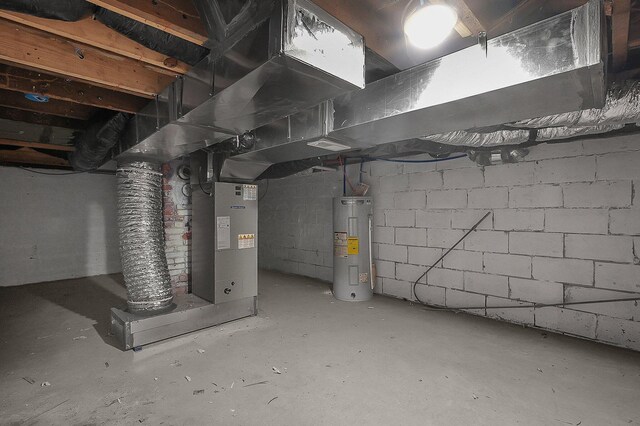 564-564 Kelton Ave, Columbus, OH 43205 - unfinished basement with water heater