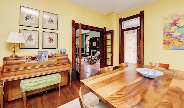 758 S Front St, Columbus, OH 43206 - dining room featuring hardwood / wood-style floors and french doors